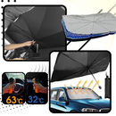Parapluie para para-brisa de carro Rinhoo com proteção UV, peça de automóveis e motos, cobertura compacta e resistente.