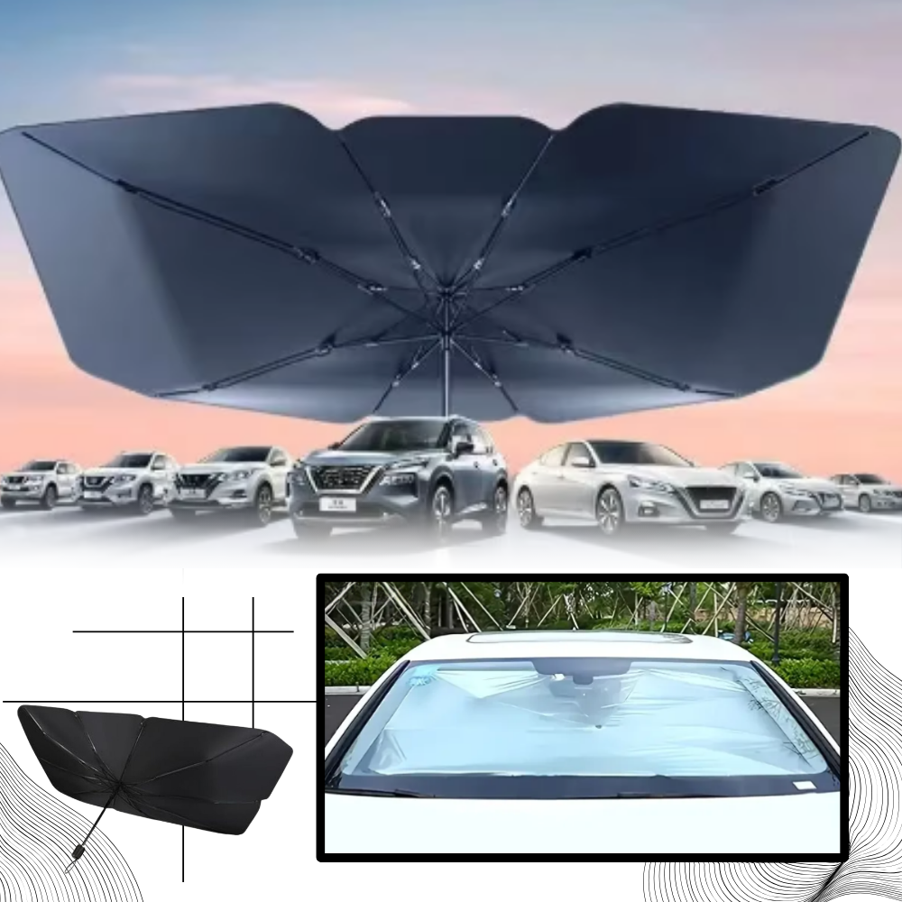 Cobertura de parabrisé de carro Rinhoo com proteção UV, peça automotiva para proteção do para-brisa contra raios solares.