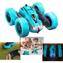 Carrinho de brinquedo telecommandado multi direção da Rolife, em azul, com controle remoto para diversão infantil.