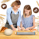 Rolo de massa ajustável Haywood Market, utensílio de cozinha para abrir massas de forma uniforme e confortável.