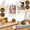 Rolo de massa ajustável Haywood Market para culinária, fácil de usar, com superfície lisa, ideal para fazer massas e doces.