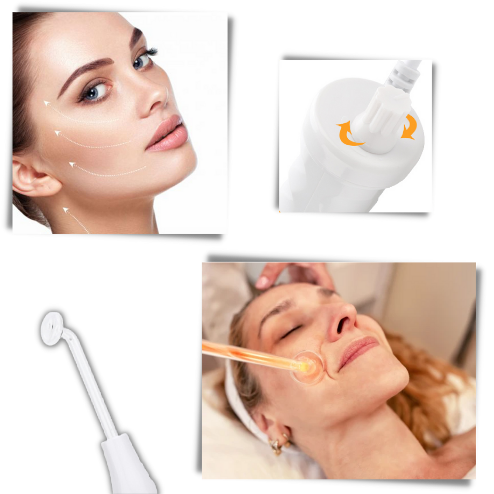 Luminoterapia anti-idade da marca Rosemary, dispositivo de cosméticos para rejuvenescimento da pele.