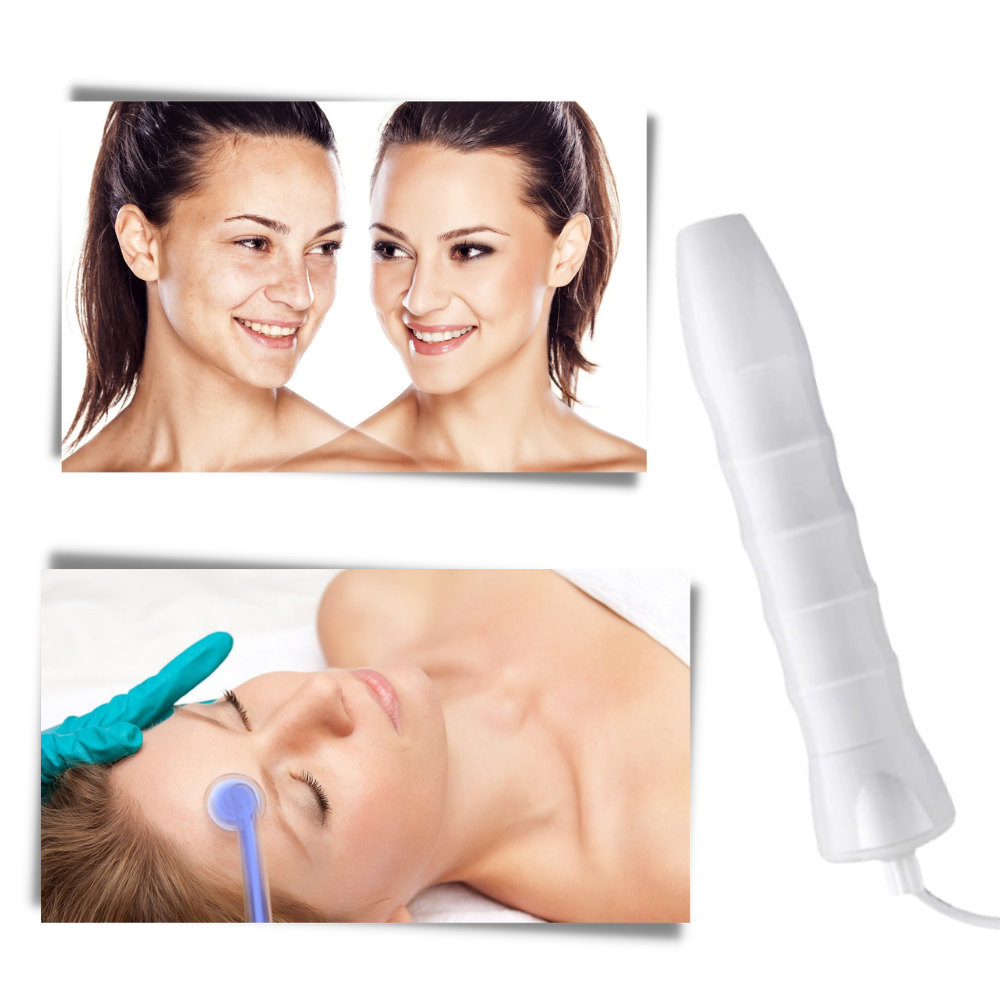 Luminoterapia anti-idade da marca Rosemary, dispositivo de cosmetico para revitalização da pele com luz LED.