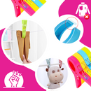 Pinças multiusos com borda arredondada da Aetomce, acessório de vestuário para segurar e ajustar roupas com facilidade.
