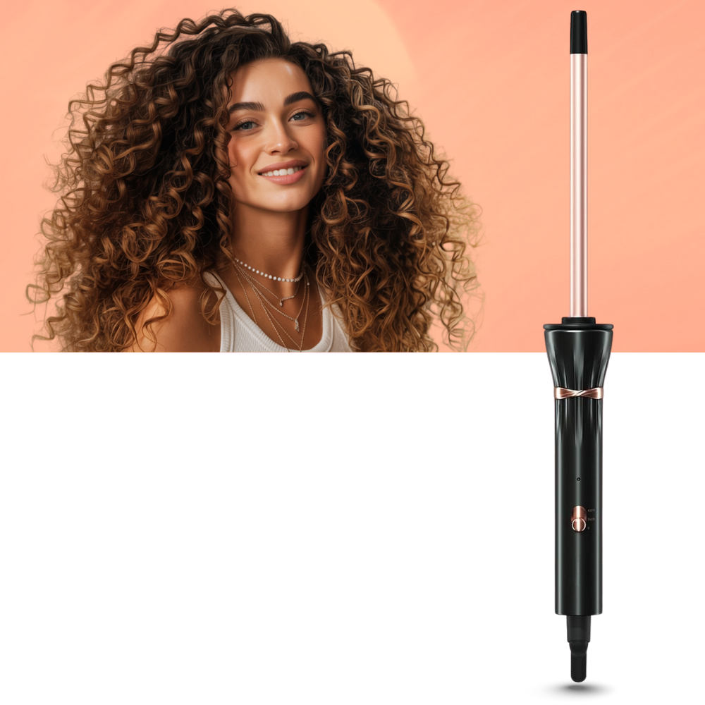 Prancha de cabelo ultra-fina em cerâmica da Rowenta, ideal para modelar e alisar fios com brilho e proteção.