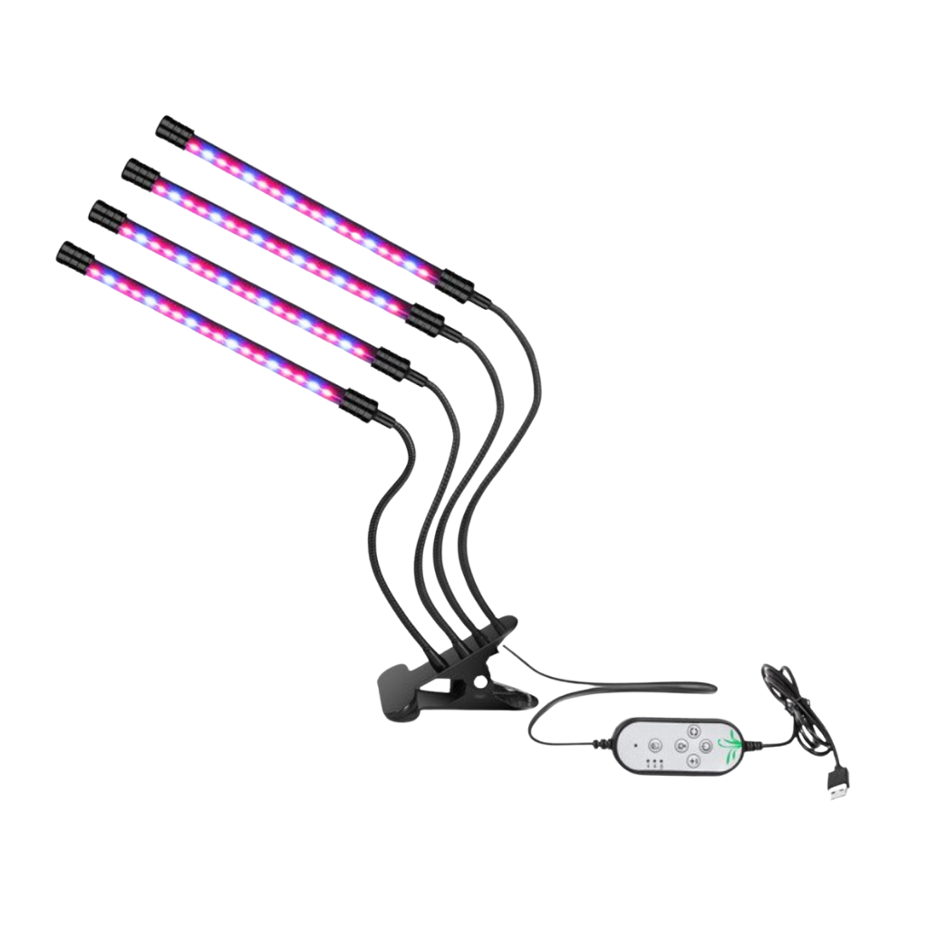 4 lampes LED de croissance horticole Ruanq pour plantes d'extérieur et d'intérieur, avec ampoules lumineuses pour jardin et maison