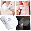 Corte unhas com cortador elétrico Ruhiku GW de dupla velocidade, dispositivo de cosméticos com acabamento preciso e seguro.
