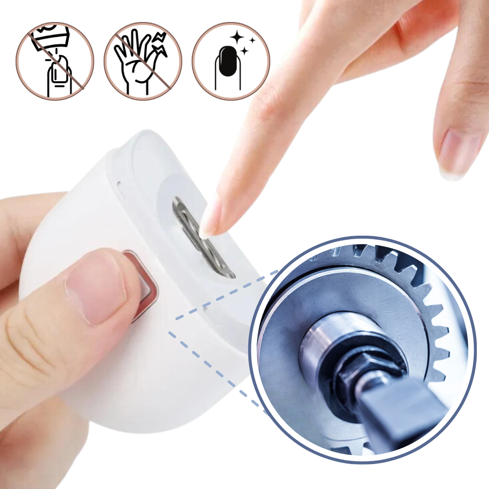 Aparelho elétrico para cortar unhas Ruhiku GW com dupla velocidade, compacto e portátil para cuidados de beleza.