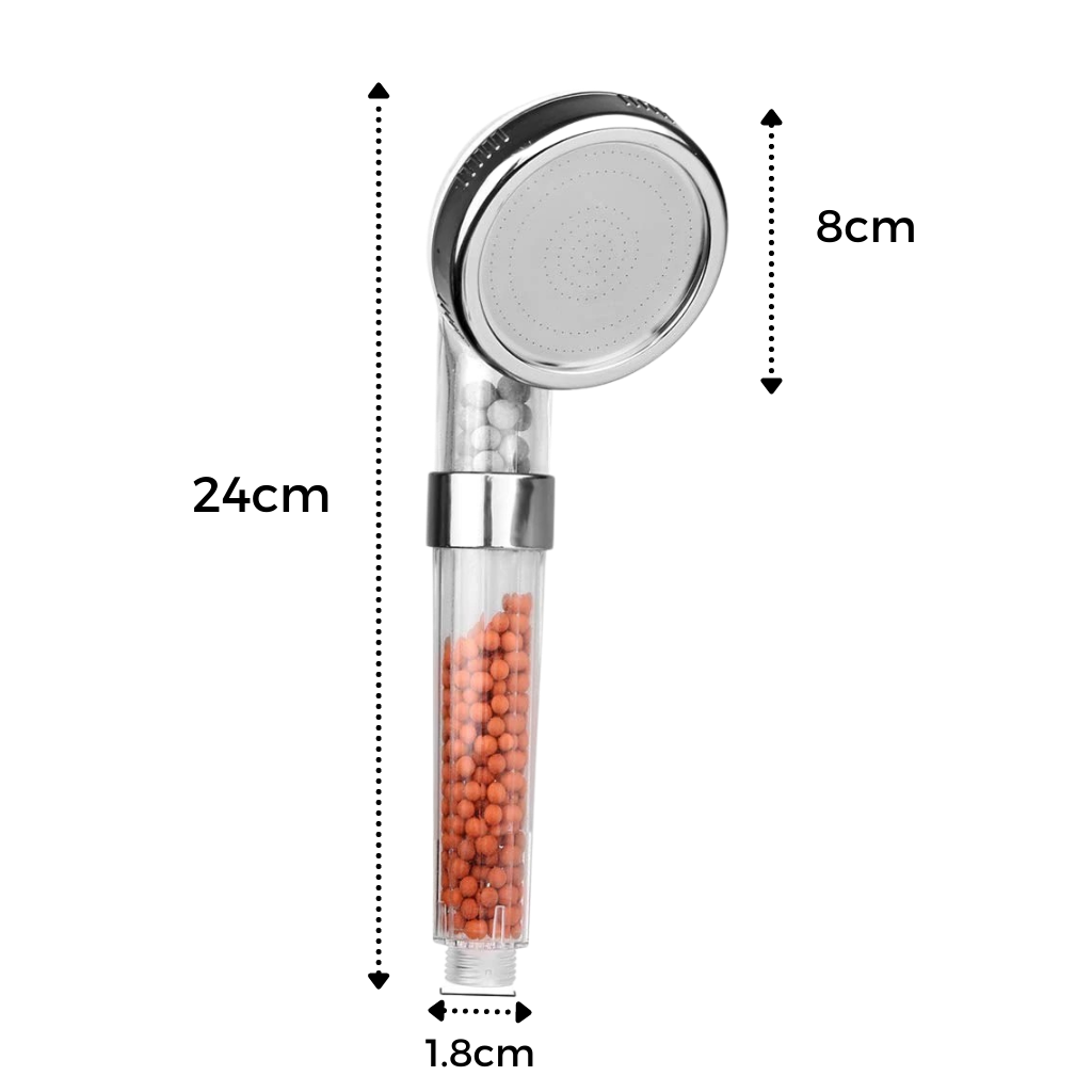 Pommeau de douche ionique à haute pression Rymerce, pièce de plomberie en acier inoxydable avec jets pour une douche efficace