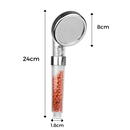 Pommeau de douche ionique à haute pression Rymerce, pièce de plomberie en acier inoxydable avec jets pour une douche efficace
