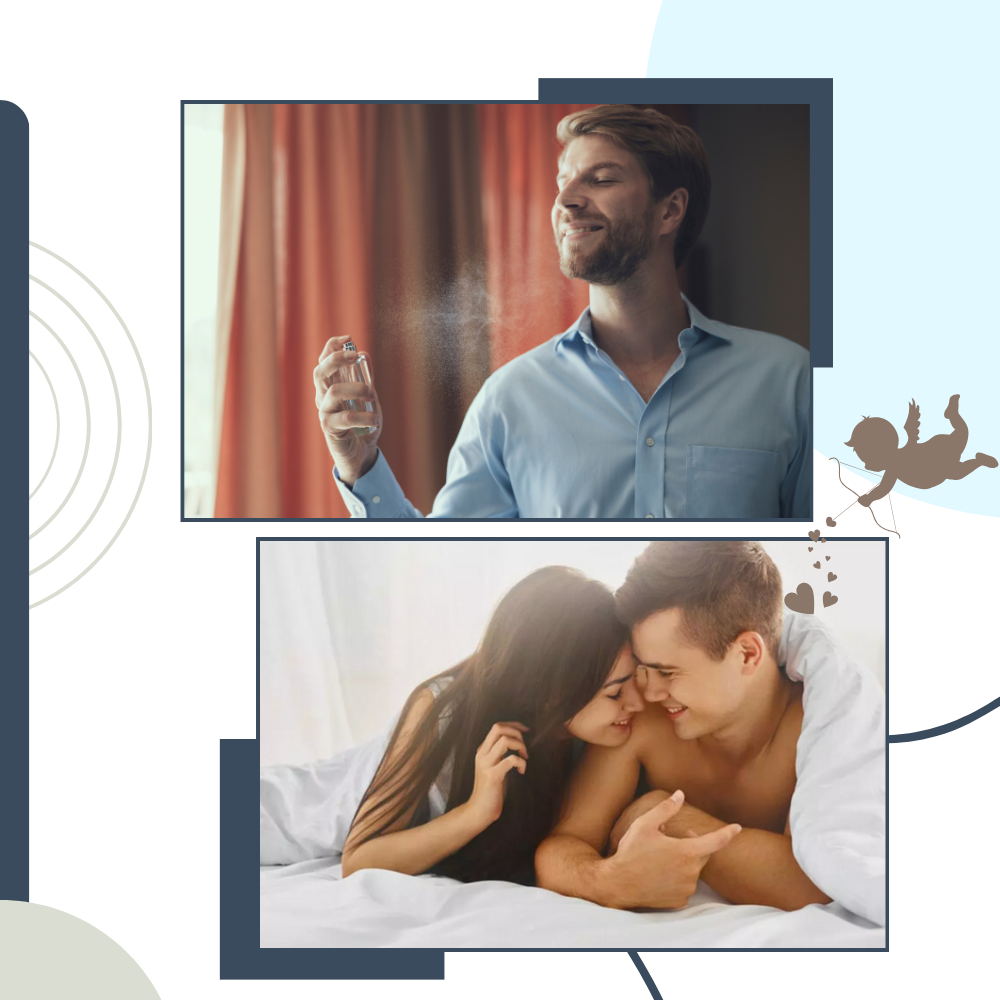 Parfum aux phéromones Rywolt, cosmétique, frasco com design elegante e etiquetas, ideal para atrair e seduzir.
