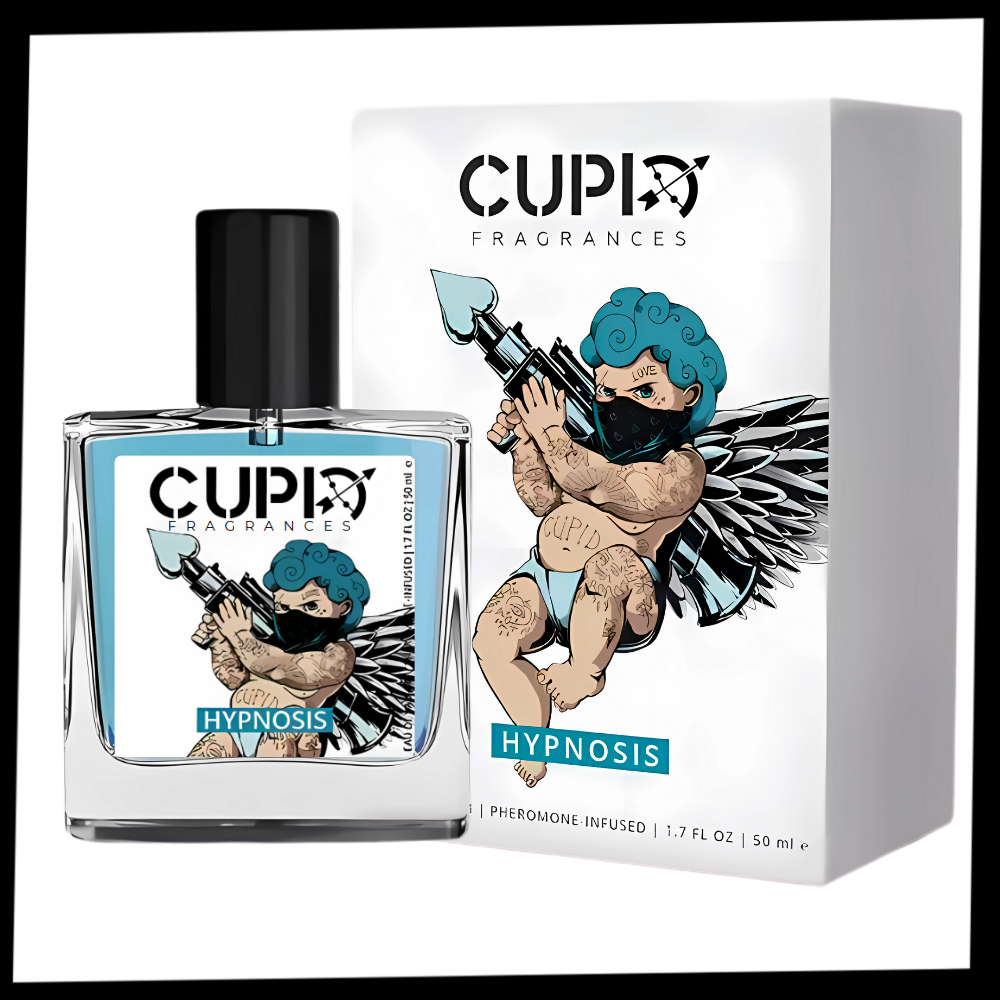 Parfum aux phéromones Rywolt, cosmétique, bouteille élégante visible, idéal pour attirer et séduire.