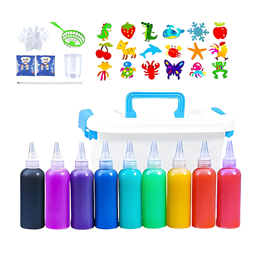 Kit de 9 brinquedos de elfo de água mágico da Fridja, educativo, seguro e ideal para crianças.