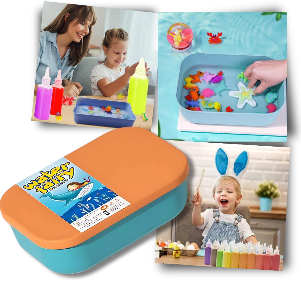 Kit de brinquedos de elfo aquático mágico da Fridja, educativo, seguro e ideal para diversão infantil com água.