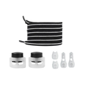 Lacets de fermeture seguros e elegantes da Peralng, pretos e brancos, com design moderno para calçados.