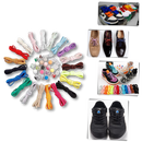 Lacets de fermeture seguros e na moda da marca Peralng, com design estiloso e resistente para calçados modernos.