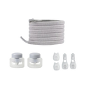 Lacets de fermeture seguros e na moda da marca Peralng, em cinza claro, com design resistente e estiloso para calçados.