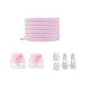 Lacets de fermeture seguros e estilosos da marca Peralng em cor rosa, feitos para garantir segurança e moda nos calçados.