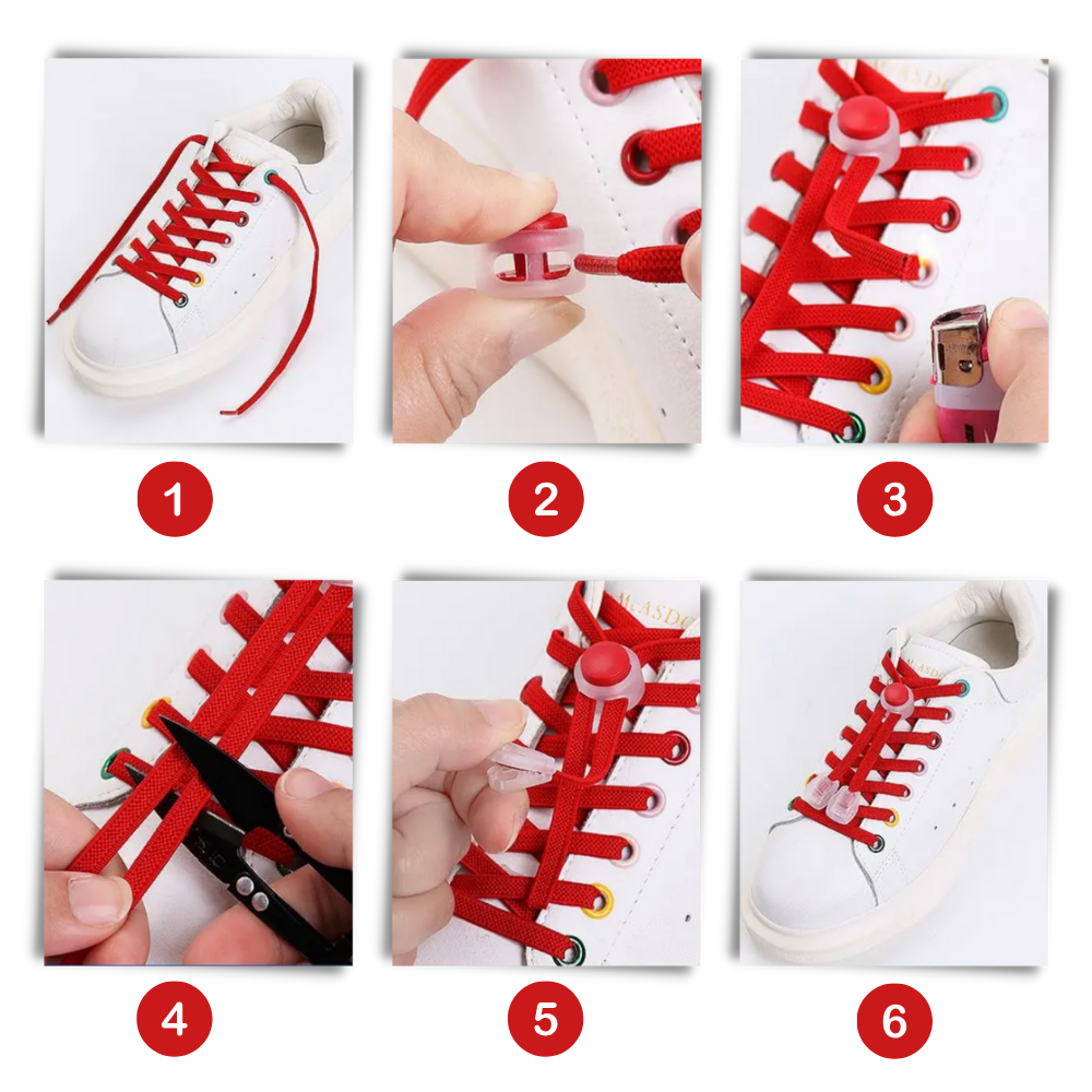 Lacets de fechamento seguros e na moda da marca Peralng, com design confiável e estiloso para calçados.