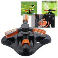Dispositivo de irrigação ajustável Saikoo para jardinagem, com jato de água giratório em 360 graus.