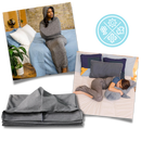 Cobertor portátil com capuz Sleep Pod da Saking, ideal para crianças, em tamanho 140x30 cm, confortável e aconchegante.