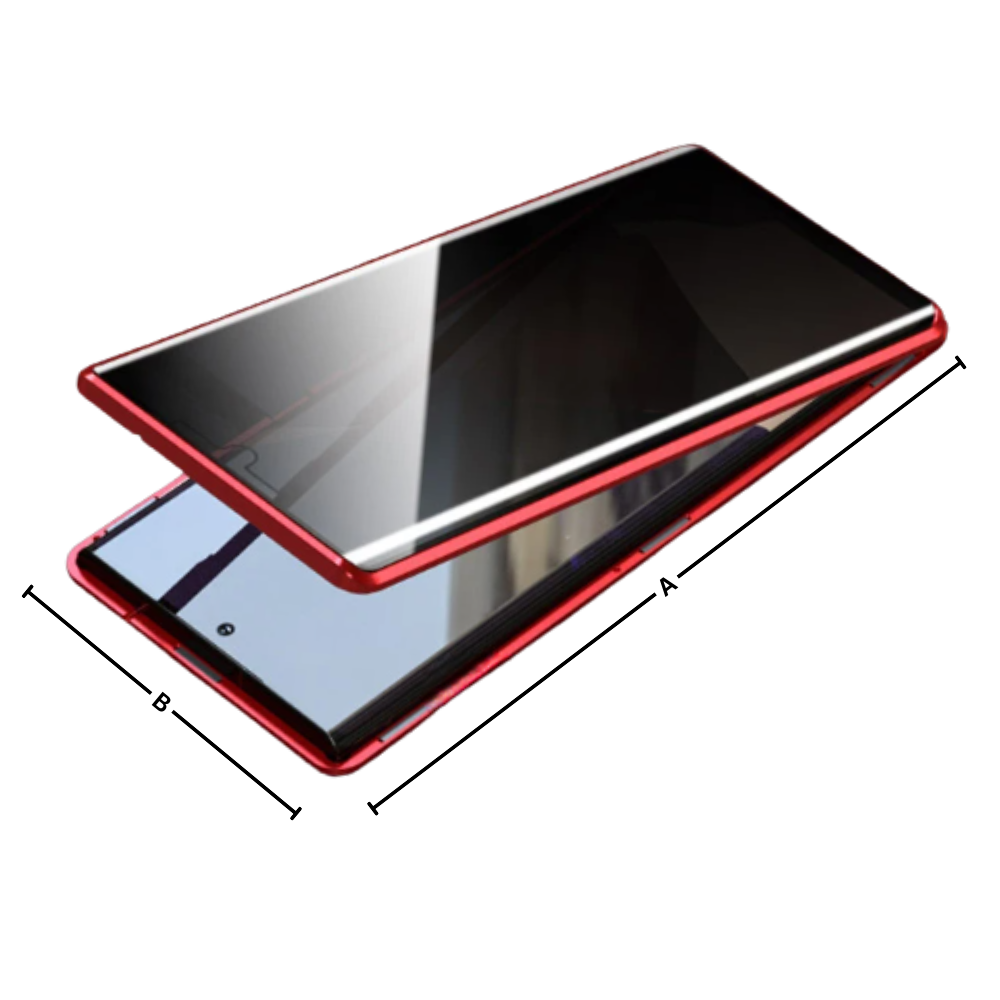 Capa de telefone Samsung com vidro de privacidade Tvcmall, proteção e privacidade para tela do smartphone.