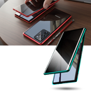 Capa de telefone Samsung com vidro de privacidade Tvcmall, mostrando proteção de tela e design do aparelho.