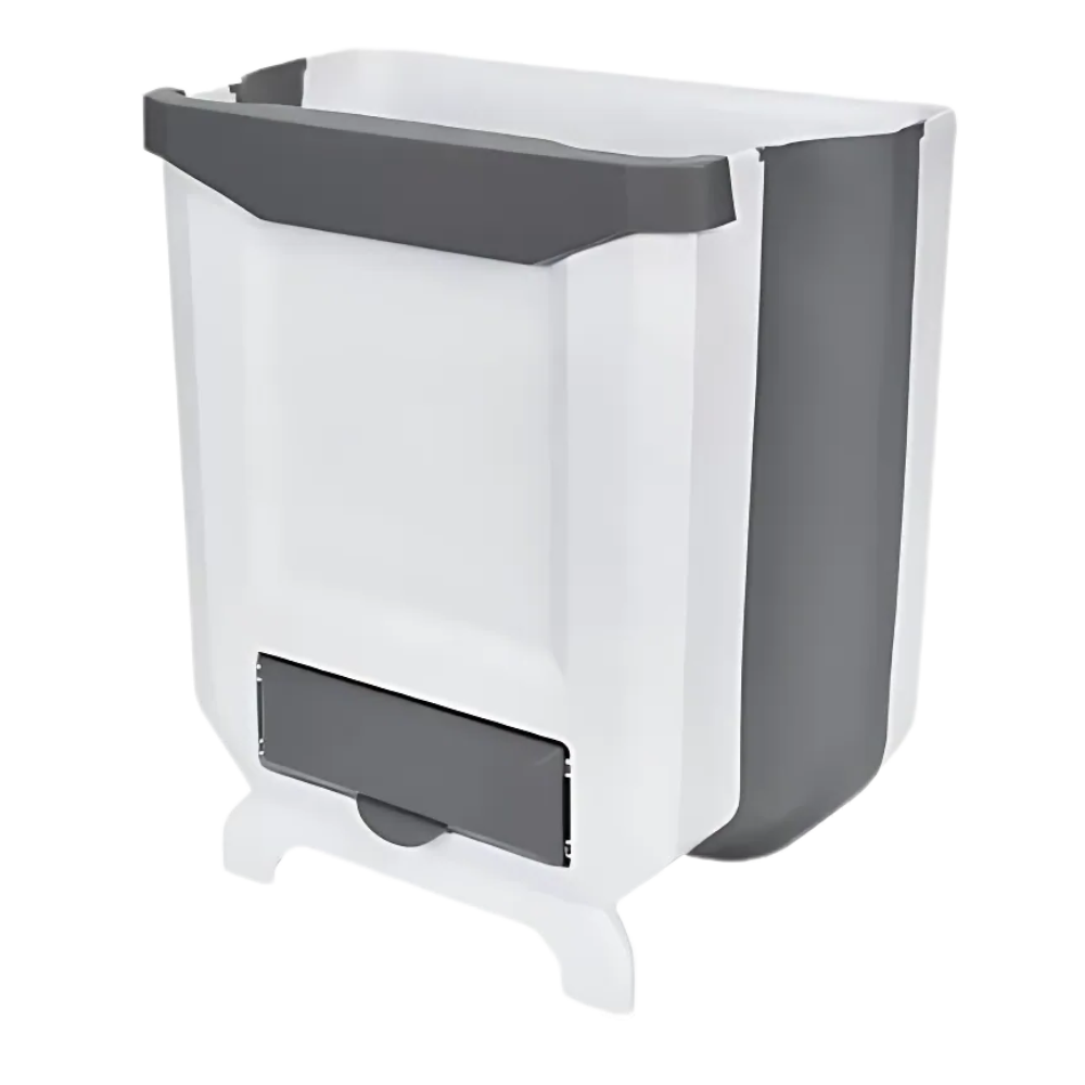Poubelle branca plegável de grande capacidade de 7L da marca Savlot para acondicionamento de resíduos.