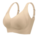 Soutien-gorge sem costura respirável da Body Effect, acessório de lingerie bege, com design confortável e sem marcas visíveis