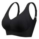 Soutien-gorge respirante sem costura da Body Effect, lingerie preta, confortável e sem costura, ideal para uso diário.