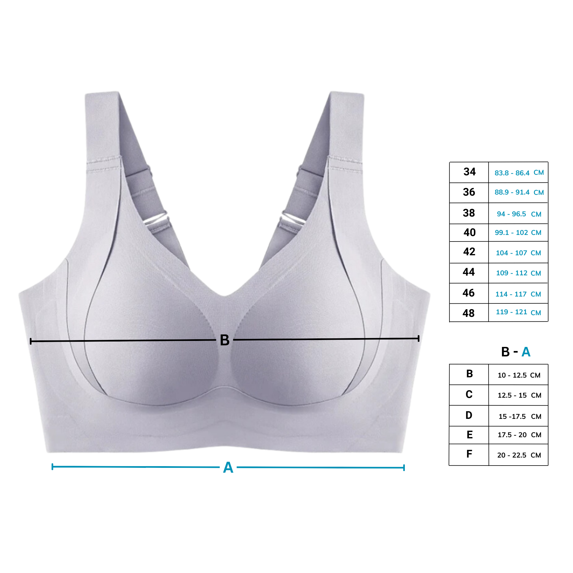 Soutien-gorge respirante sem costura da Body Effect, confortável, sem costuras, ideal para uso diário e modelagem invisível.