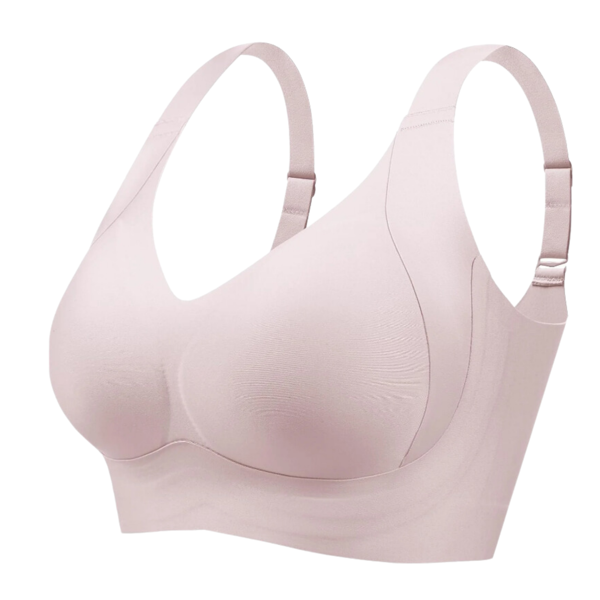 Soutien-gorge sem costura respirável da Body Effect, lingerie delicada e confortável na cor rosa.