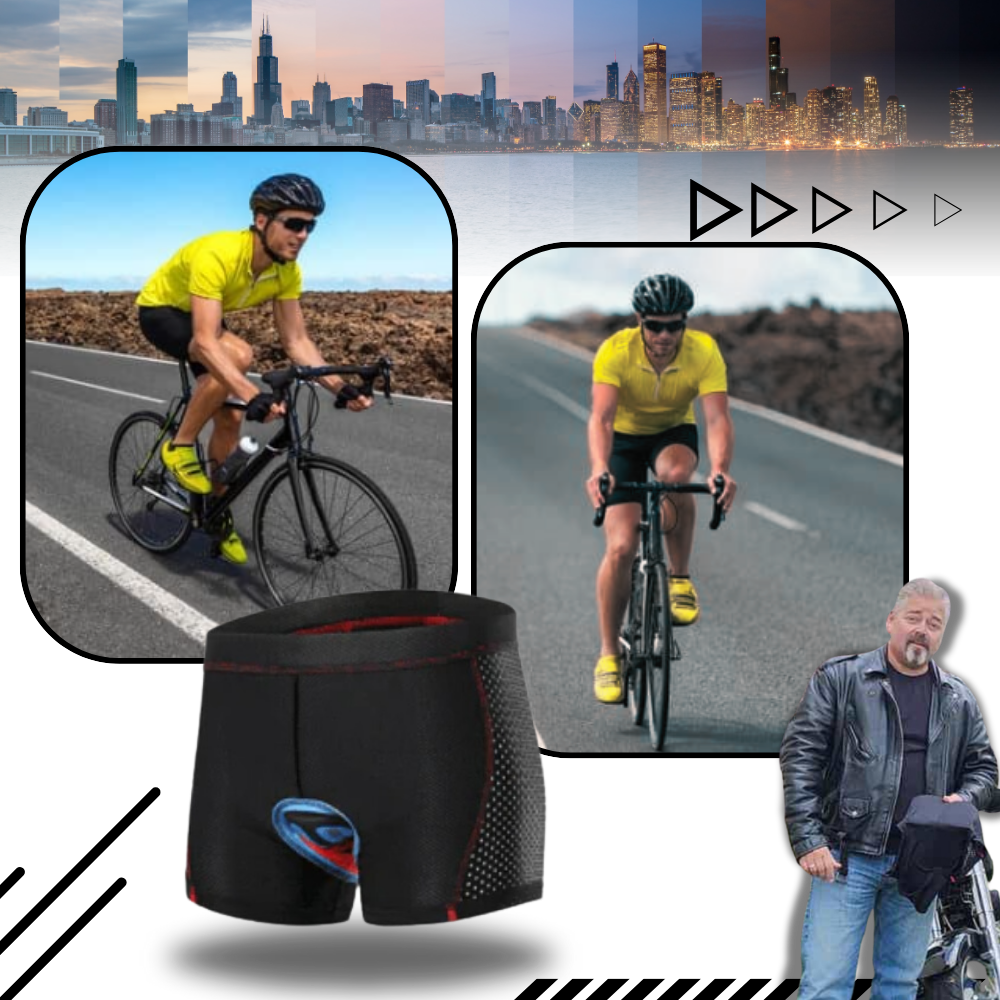 Short de ciclismo Homyl, rembourrado e sem costuras, ideal para roupas de fitness e esportes, confortável para pedalar.