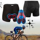 Short de ciclismo Homyl, sem costura e acolchoado, feito para conforto em roupas de fitness e esportes.