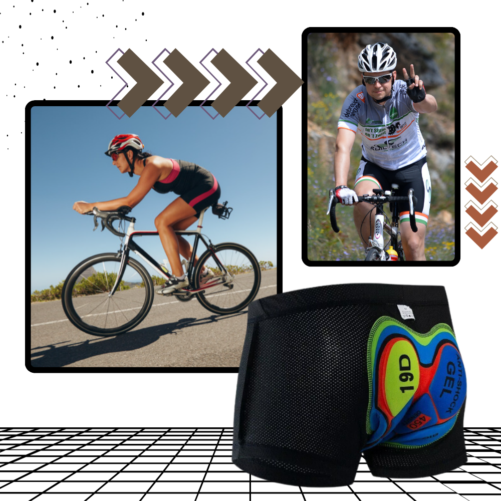 Short de bike rembourré sem costura da Homyl, vestuário de fitness e esportes para ciclismo confortável e sem irritações.