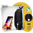 Bolsa tiracolo antivol Shapeueng, bagagem e maroquineria, com fechos seguros e design compacto para carregar em qualquer lugar.