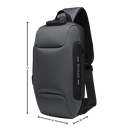 Bolsa transversal antivól, Shapeueng, com compartimentos seguros e design compacto para bagagem e acessórios.