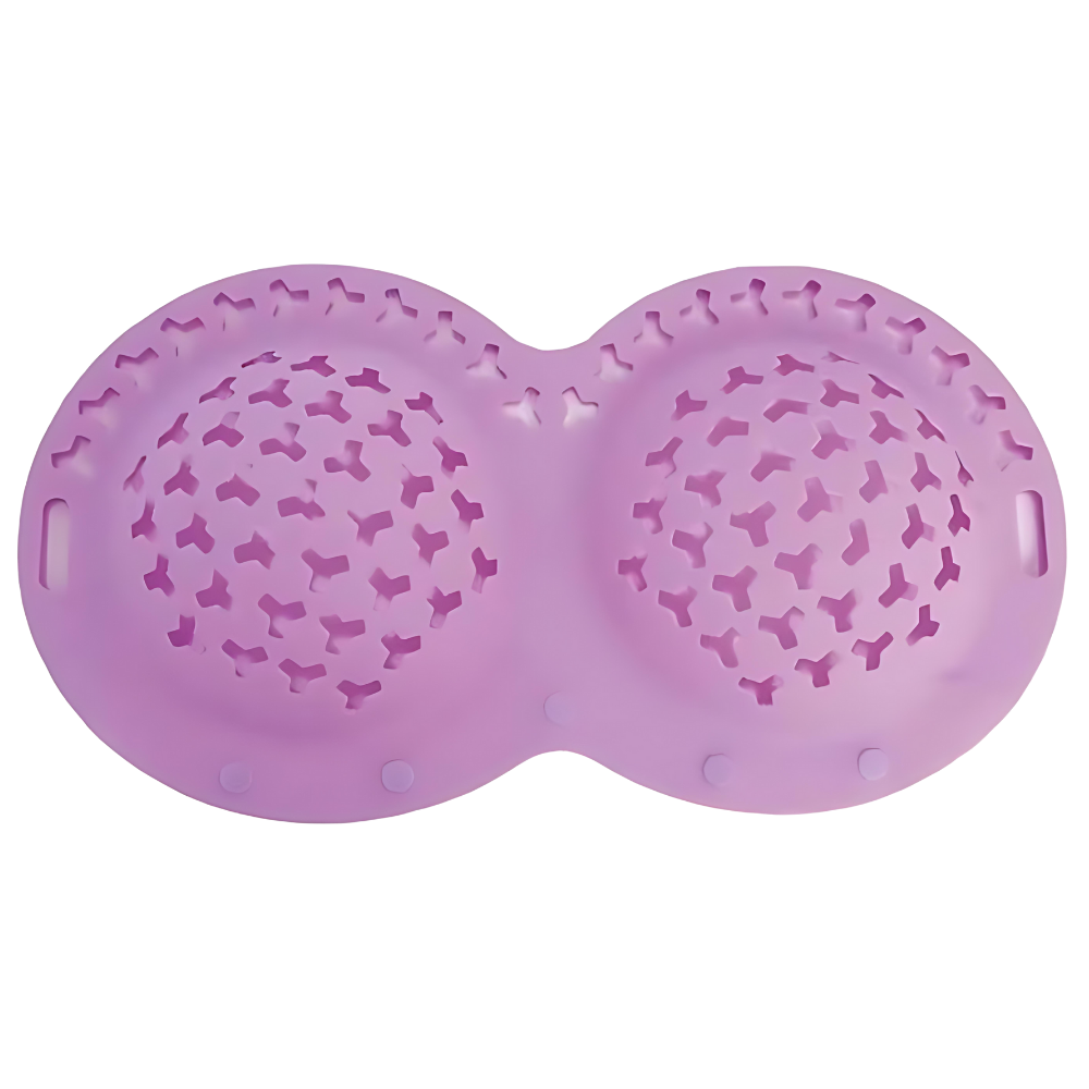 Saco de lavagem roxo para soutiens-gorge com fecho de segurança, aparelho de lavagem da marca Unique Bargains.