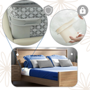Clips para lençol de cama Itemer, fixação discreta para manter o lençol no lugar, estabilidade e segurança na cama.