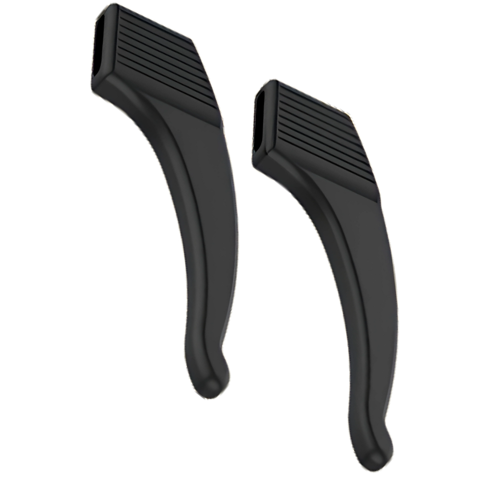 Almofadas antideslizantes para hastes de óculos Homyl, protetores de silicone pretos para maior conforto e segurança.