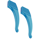 Almofadas antideslizantes para óculos Homyl, confortáveis e seguras para as hastes de óculos, na cor azul claro.