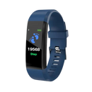 Relógio inteligente azul da Anself para idosos, acessório eletrônico com tela e funções de monitoramento para idosos.