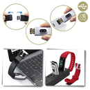 Relógio inteligente para idosos da marca Anself com carregamento USB de longa duração, dispositivo eletrônico de assistência para idosos.