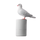 Distributeur de savon automático em forma de pombo branco da Jsaert, com sensor para uso sem toque.
