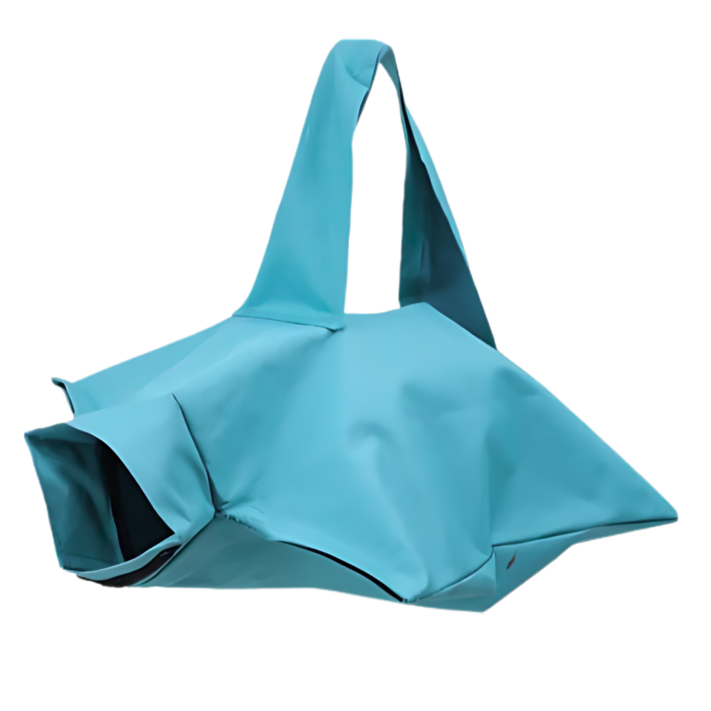 Bolsa de transporte para gatos da Elaydool, acessório azul para viagens e segurança de animais de estimação.