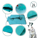Sac de transporte para gato da marca Elaydool, acessório resistente para viagens com bolso e espaço confortável para o felino.