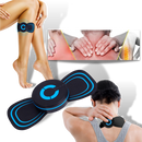 Mini massageador elétrico para pescoço da marca Setoy, dispositivo portátil para relaxamento muscular e alívio de tensões.