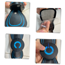 Mini massageador elétrico para o pescoço da Setoy, dispositivo portátil para relaxamento e alívio de tensões musculares.