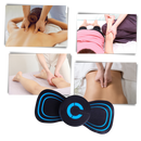 Mini massageador elétrico para o pescoço da marca Setoy, dispositivo portátil para relaxamento muscular.