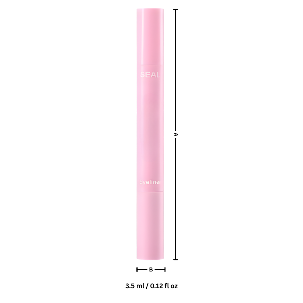 Eyeliner duplo com tampões de motivos e flores, produto de cosméticos da marca Shangqer, para realçar os olhos.